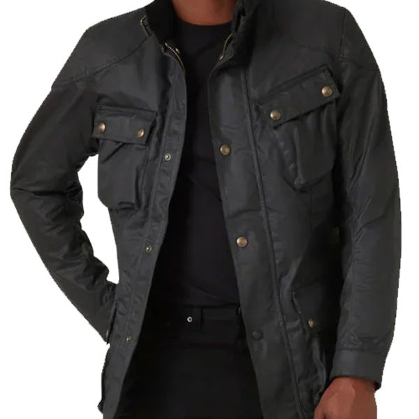 Belstaff Cera Trialmaster 8 oz nero