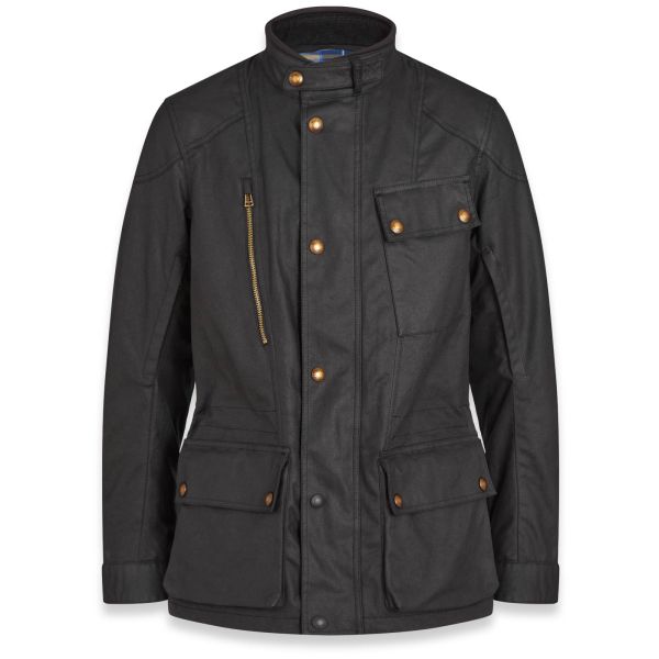 Giacche Moto Lunghe Belstaff Waymaster Coton Wax Black Giacche Moto Lunghe Belstaff Waymaster Coton Wax Black