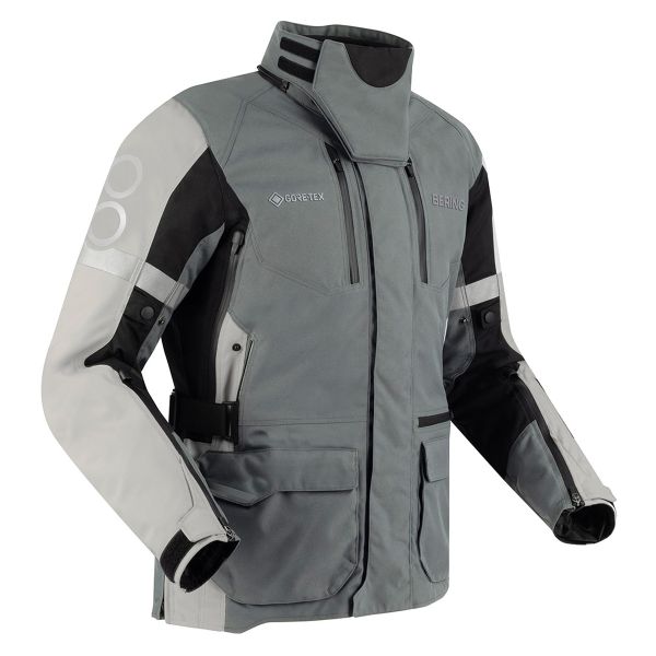 Giacche Moto Lunghe Bering Antarctica Gore-Tex Black Grey Giacche Moto Lunghe Bering Antarctica Gore-Tex Black Grey