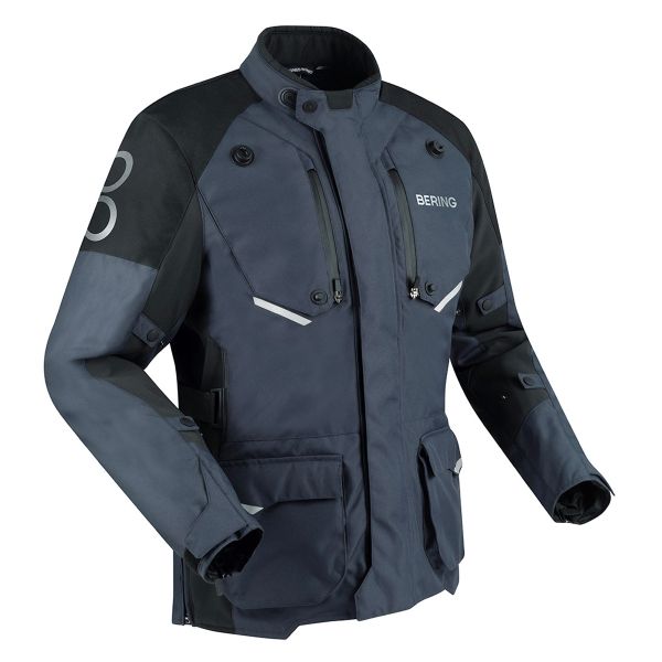 Giacche Moto Lunghe Bering Calgary Black Grey Giacche Moto Lunghe Bering Calgary Black Grey