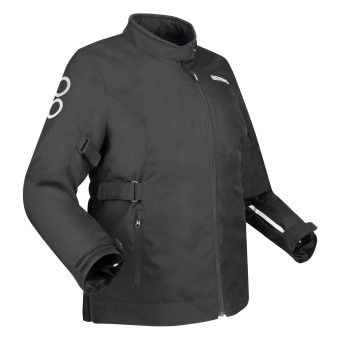 Giacche Moto Lunghe Bering Lady Pamela Queen Size Nero bianco
