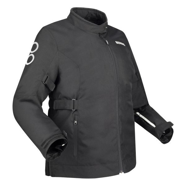 Giacche Moto Lunghe Bering Lady Pamela Queen Size Nero bianco