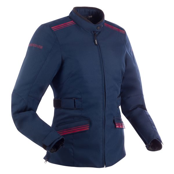 Giacche Moto Lunghe Bering Lady Shine Marine Burgundy Giacche Moto Lunghe Bering Lady Shine Marine Burgundy
