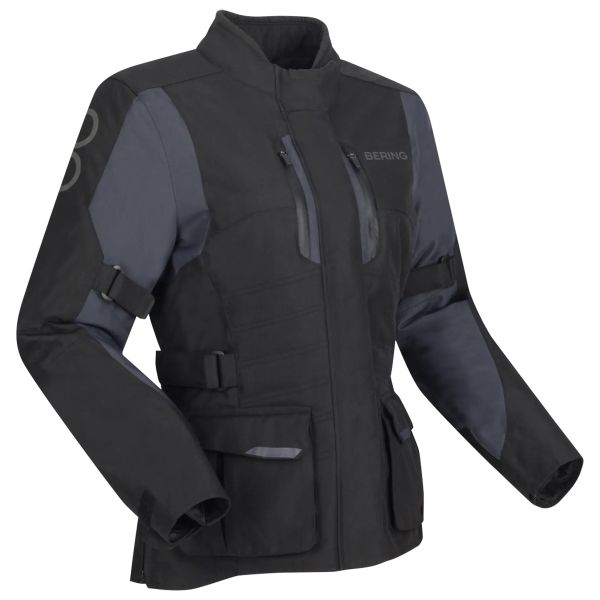 Giacche Moto Lunghe Bering Lady Siberia Black Grey Giacche Moto Lunghe Bering Lady Siberia Black Grey