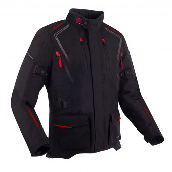 Giacche Moto Lunghe Bering Vision Black Red