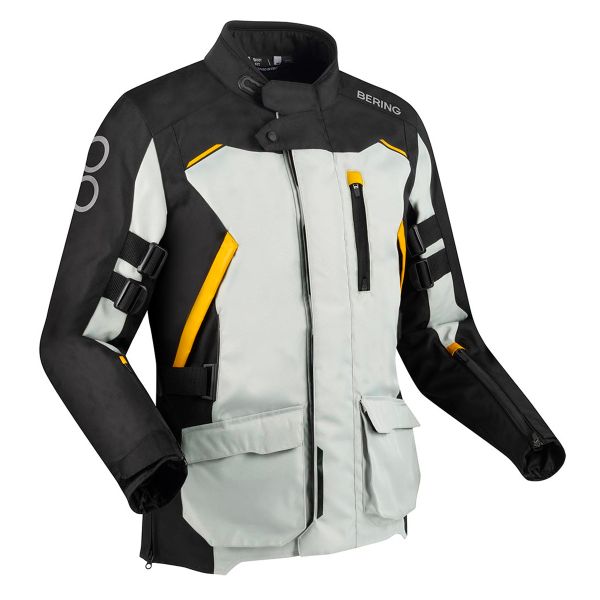 Giacche Moto Lunghe Bering Zephyr Black Grey Yellow Giacche Moto Lunghe Bering Zephyr Black Grey Yellow