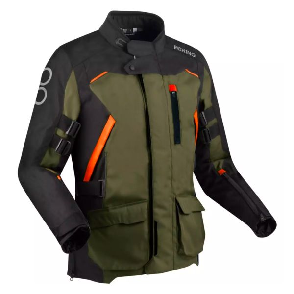 Giacche Moto Lunghe Bering Zephyr Black Kaki Orange Giacche Moto Lunghe Bering Zephyr Black Kaki Orange