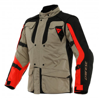 Giacche Moto Lunghe Dainese Alligator Tex Walnut Black Lava Red