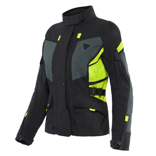 Giacche Moto Lunghe Dainese Carve Master 3 Lady Gore-Tex Black Ebony Fluo Yellow
