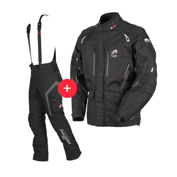 Giacche Moto Lunghe Furygan Apalaches Black + Apalaches Pant Black Giacche Moto Lunghe Furygan Apalaches Black + Apalaches Pant Black