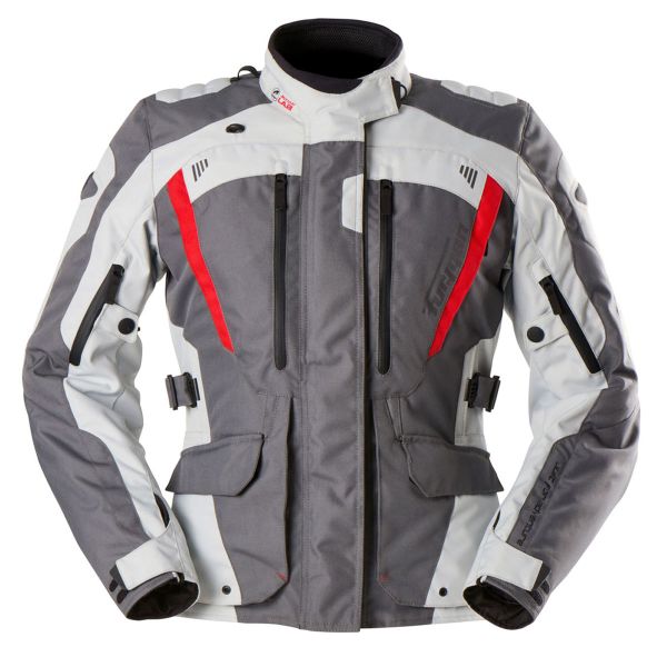 Giacche Moto Lunghe Furygan Apalaches Lady Evo Grey Pearl Red Giacche Moto Lunghe Furygan Apalaches Lady Evo Grey Pearl Red