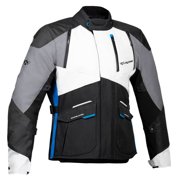 Giacche Moto Lunghe Ixon Balder Black Grey Blue