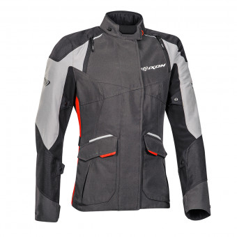 Giacche Moto Lunghe Ixon Balder Lady Black Grey Red