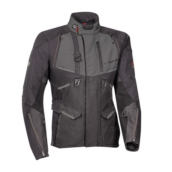 Giacche Moto Lunghe Ixon Eddas Black Anthracite