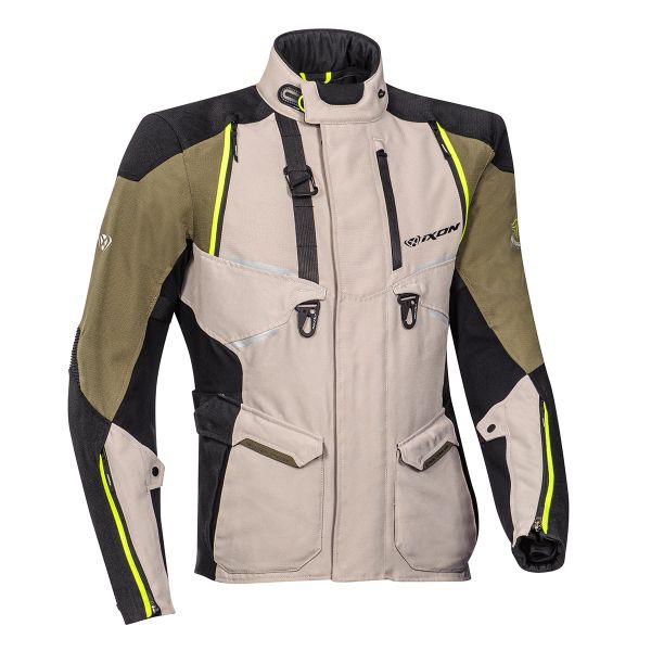 Giacche Moto Lunghe Ixon Eddas Grege Khaki Black Giacche Moto Lunghe Ixon Eddas Grege Khaki Black