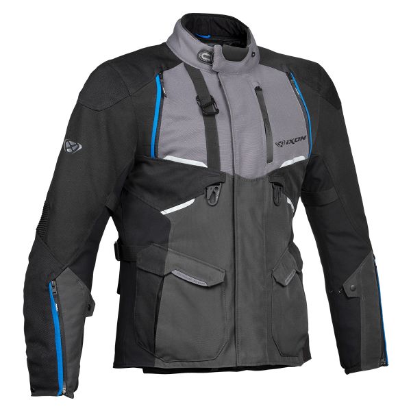 Giacche Moto Lunghe Ixon Eddas Grey Black Blue