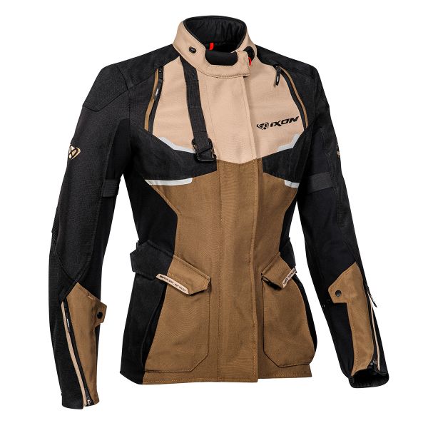 Giacche Moto Lunghe Ixon Eddas Lady Sand Brown Black