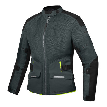 Giacche Moto Lunghe Ixon M-Njord Lady Tactical Green Black Yellow