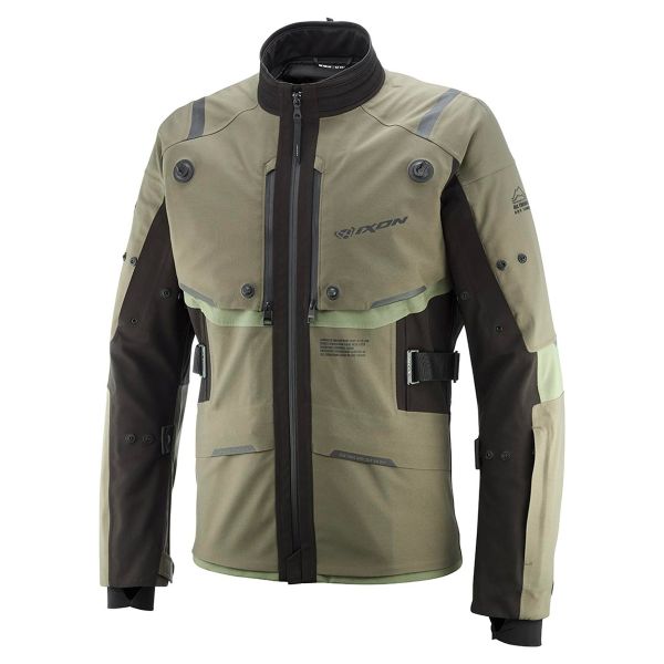 Giacche Moto Lunghe Ixon M-Skeid Kaki Nero