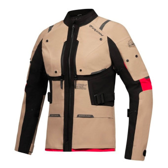 Giacche Moto Lunghe Ixon M-Skeid Lady Sand Black Red