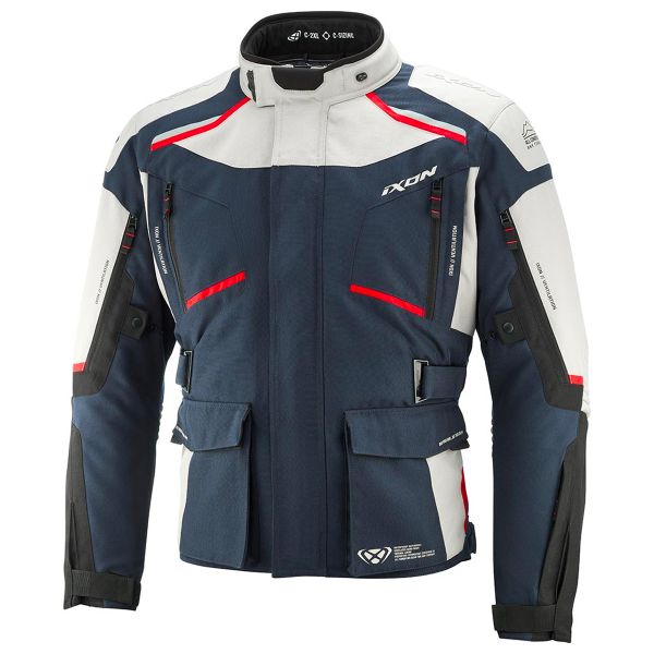 Giacche Moto Lunghe Ixon Midgard C Grege Navy Nero