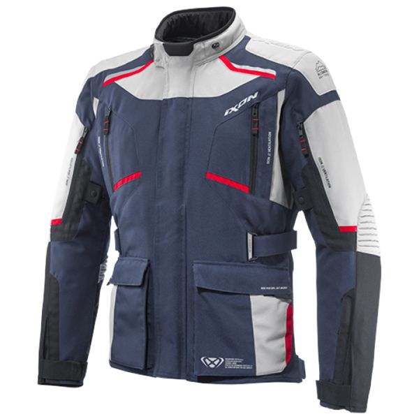 Giacche Moto Lunghe Ixon Midgard Grege Navy Black Giacche Moto Lunghe Ixon Midgard Grege Navy Black