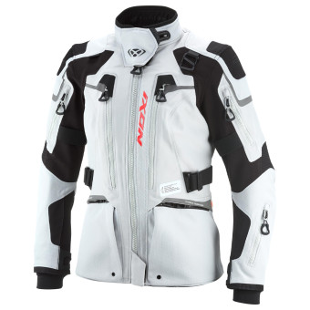 Giacche Moto Lunghe Ixon Odin Lady Grigio chiaro Nero