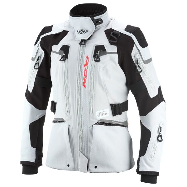 Giacche Moto Lunghe Ixon Odin Lady Grigio chiaro Nero
