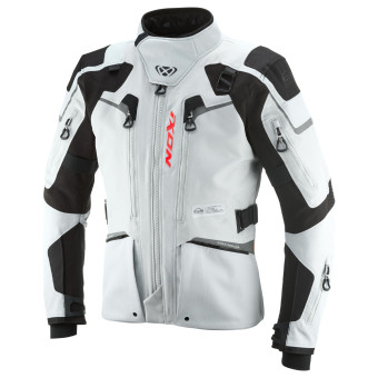 Giacche Moto Lunghe Ixon Odin Grigio chiaro Nero