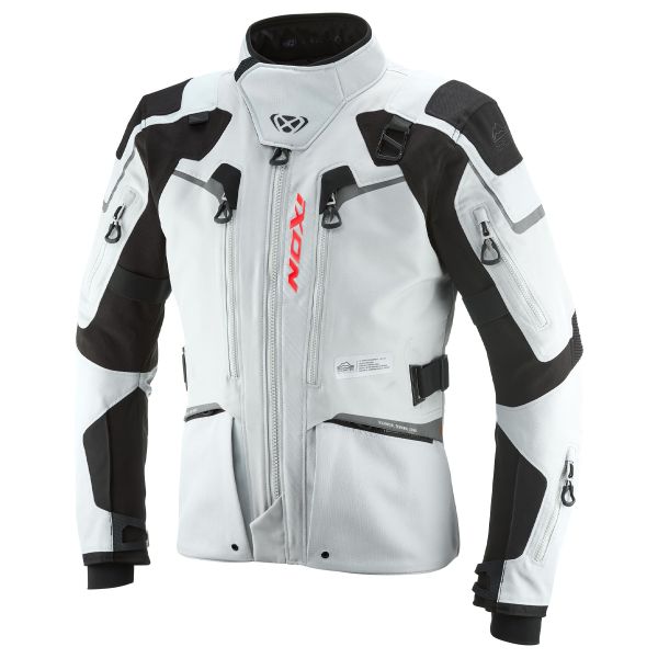 Giacche Moto Lunghe Ixon Odin Grigio chiaro Nero