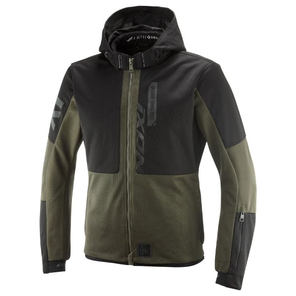 Giacche Moto Lunghe Ixon Park Air Khaki Nero