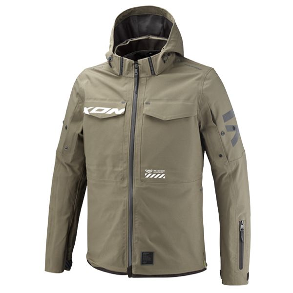 Giacche Moto Lunghe Ixon Square Kaki Giacche Moto Lunghe Ixon Square Kaki