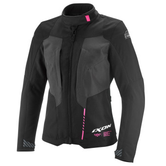 Giacche Moto Lunghe Ixon Tyr Lady Nero Antracite Rosa brillante