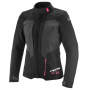 Giacche Moto Lunghe Ixon Tyr Lady Nero Antracite Rosa brillante