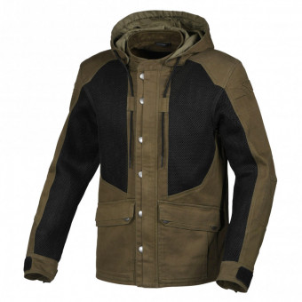 Giacche Moto Lunghe Macna Airstrike Green Black