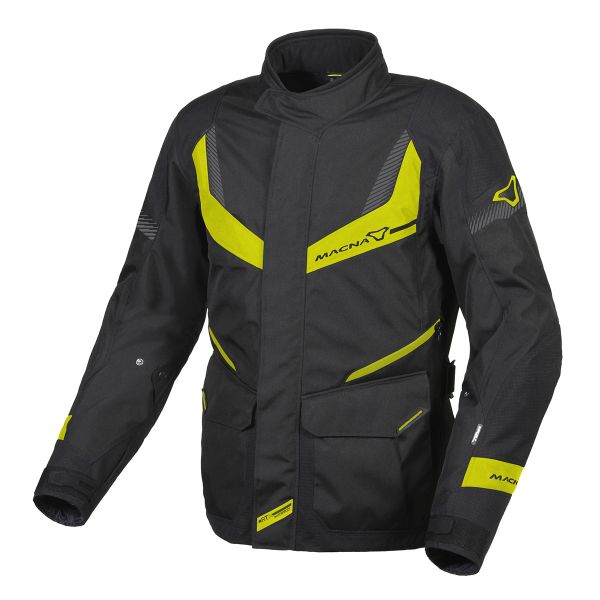 Giacche Moto Lunghe Macna Rancher Black Fluo Yellow Giacche Moto Lunghe Macna Rancher Black Fluo Yellow