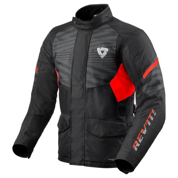 Giacche Moto Lunghe REV'IT Duke H2O Black Red