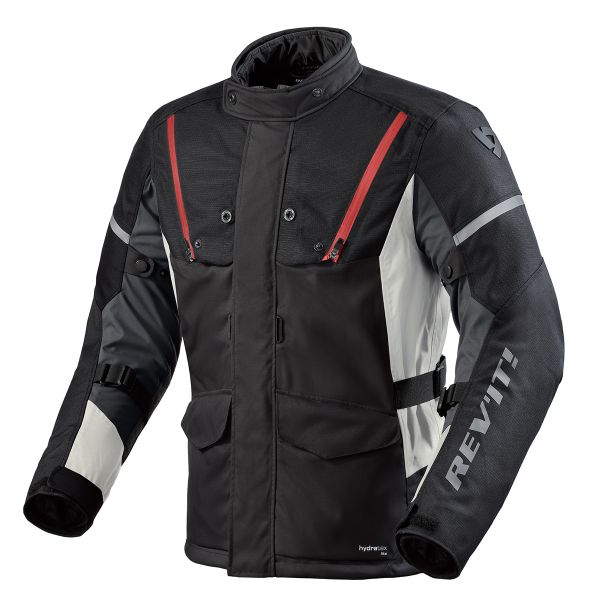 Giacche Moto Lunghe REV'IT Horizon 3 H2O Black Red
