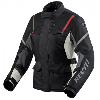 Giacche Moto Lunghe REV'IT Horizon 3 H2O Ladies Black Red