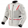 Giacche Moto Lunghe REV'IT Levante 2 H2O Silver