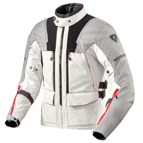 Giacche Moto Lunghe REV'IT Offtrack 2 H2O Light Grey Silver