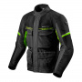 Giacche Moto Lunghe REV'IT Outback 3 Nero Giallo Neon