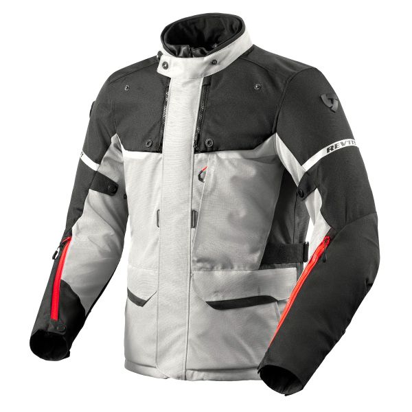 Giacche Moto Lunghe REV'IT Outback 4 H2O Silver Black