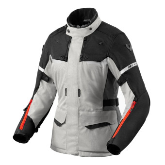 Giacche Moto Lunghe REV'IT Outback 4 H2O Ladies Silver Black