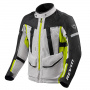 Giacche Moto Lunghe REV'IT Sand 4 H2O Argento Giallo Neon