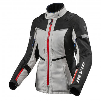 Giacche Moto Lunghe REV'IT Sand 4 H2O Ladies Argento Nero