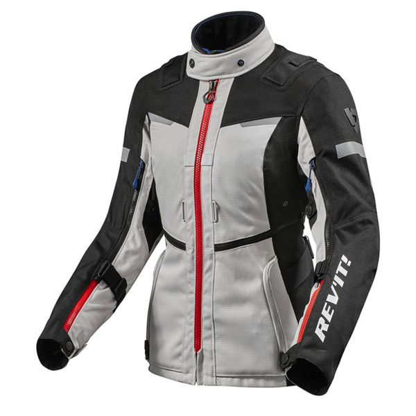 Giacche Moto Lunghe REV'IT Sand 4 H2O Ladies Argento Nero