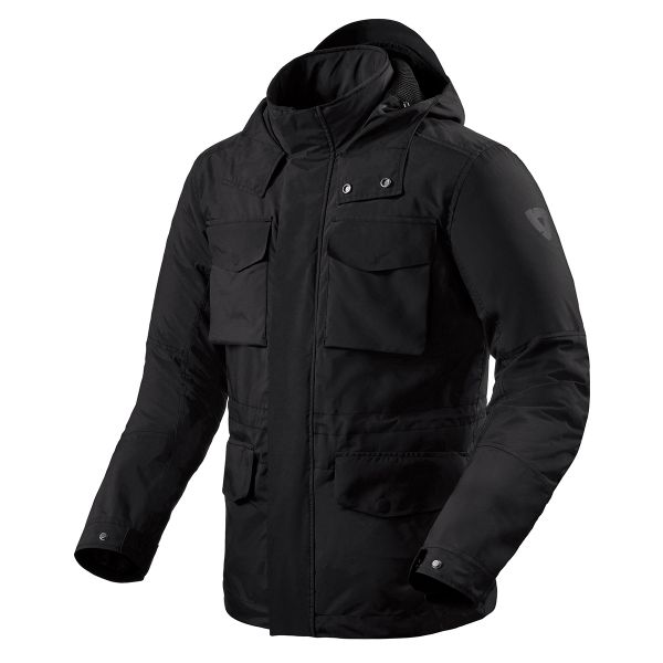 Giacche Moto Lunghe REV'IT Triomphe 2 H2O Black Giacche Moto Lunghe REV'IT Triomphe 2 H2O Black