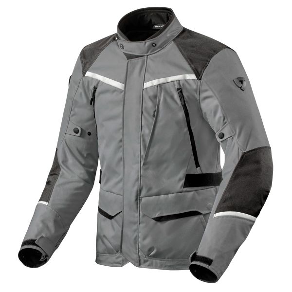 Giacche Moto Lunghe REV'IT Voltiac 3 H2O Grey Black Giacche Moto Lunghe REV'IT Voltiac 3 H2O Grey Black