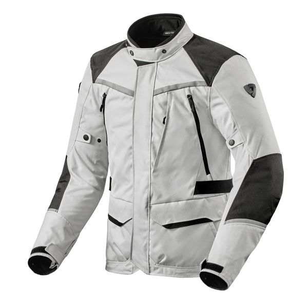 Giacche Moto Lunghe REV'IT Voltiac 3 H2O Ladies Silver Black